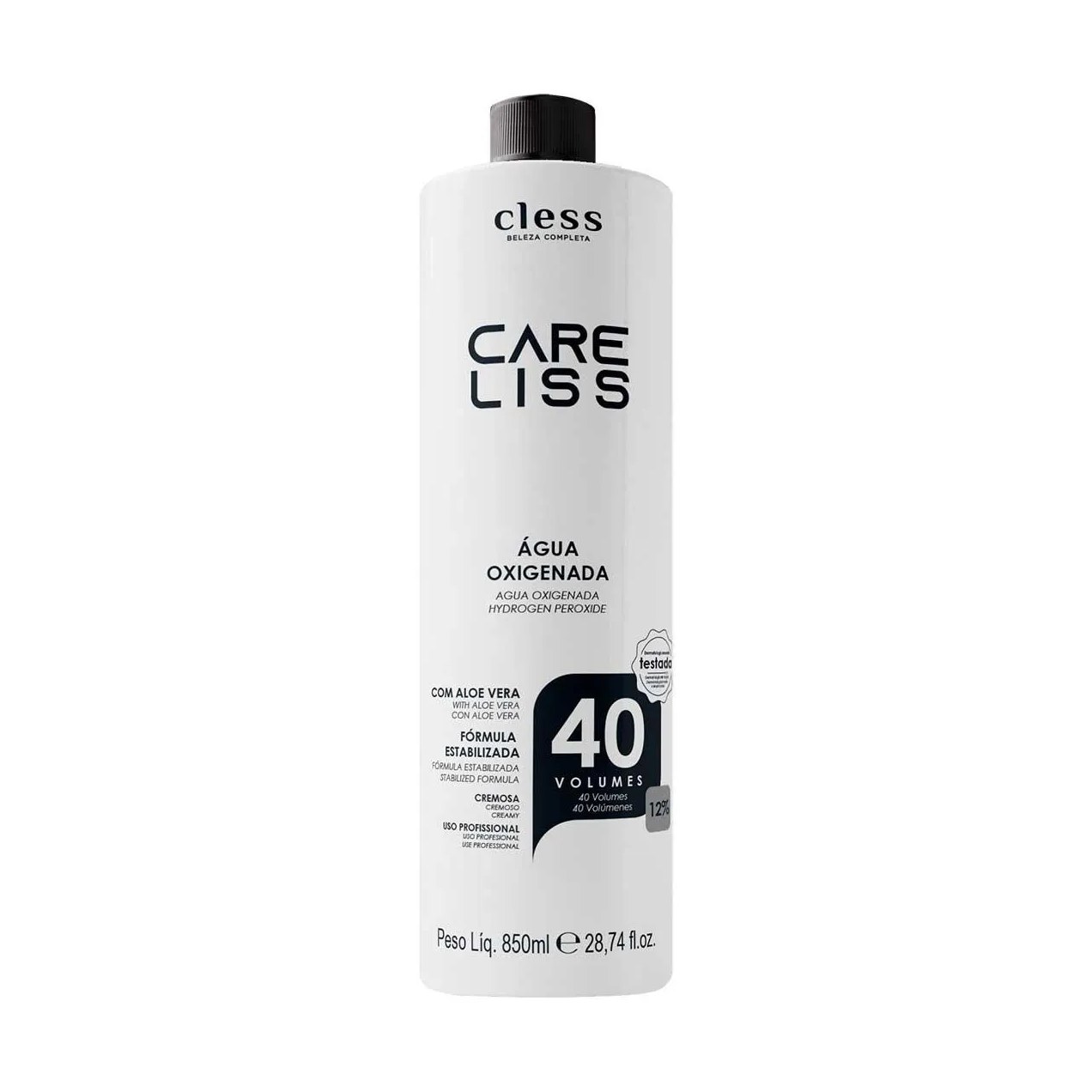 Água Oxigenada 40 Volumes Care Liss 850ml