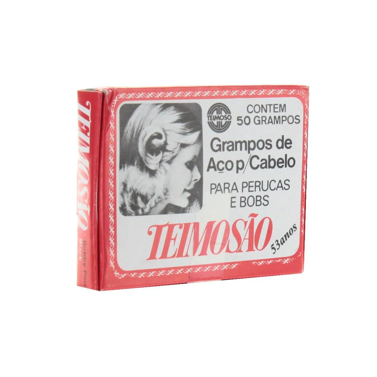 Grampo de Cabelo Teimosão Preto Nº 7 - 50 unidades
