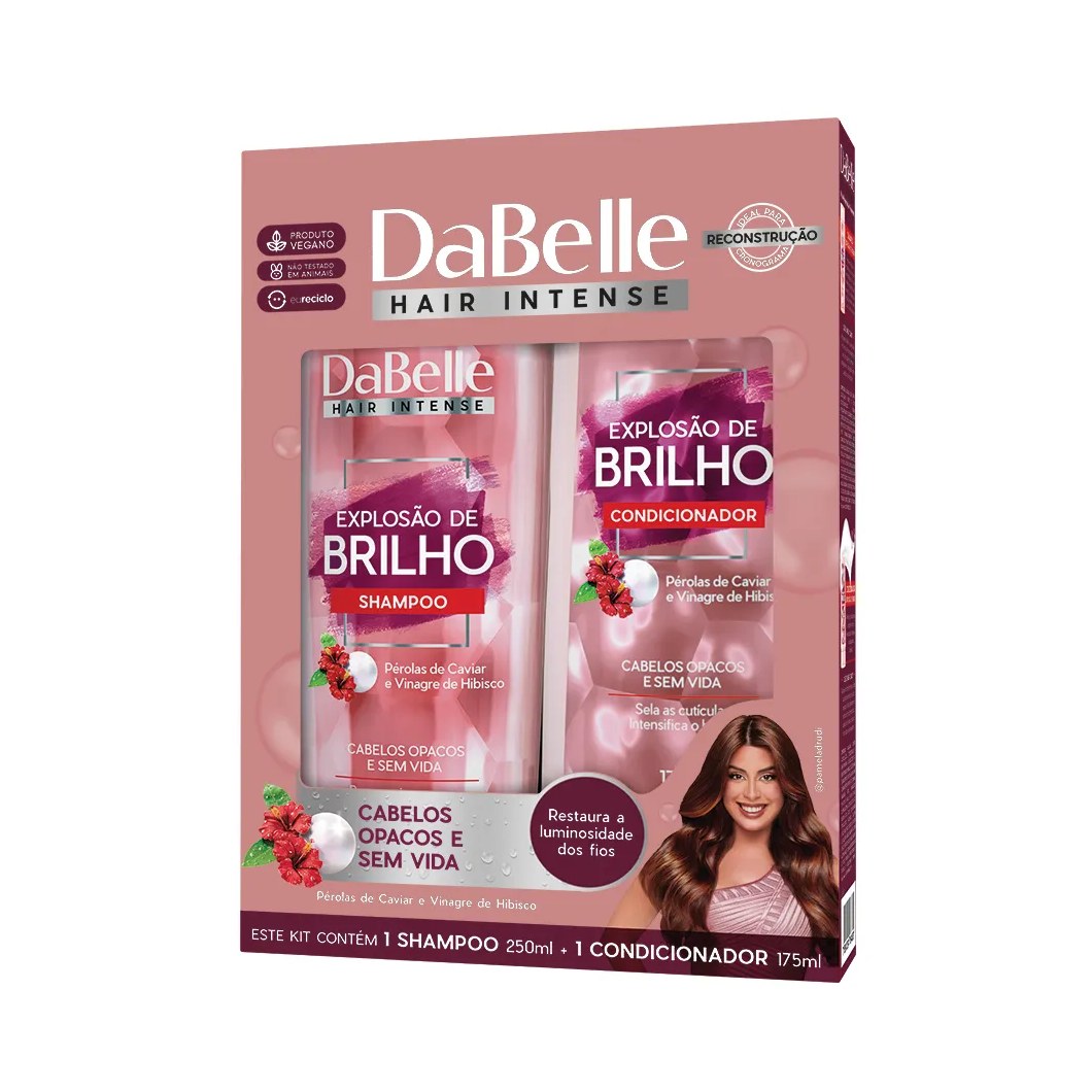 Kit Dabelle Explosão de Brilho Shampoo 250ml + Condicionador 175ml
