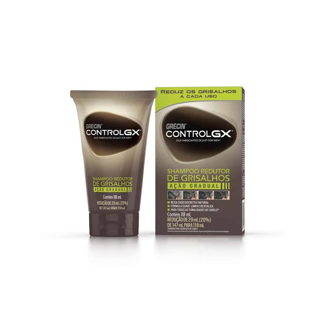 Coloraçao Biocolor Homem Bozzano Castanho Escuro - Kit C / 2un