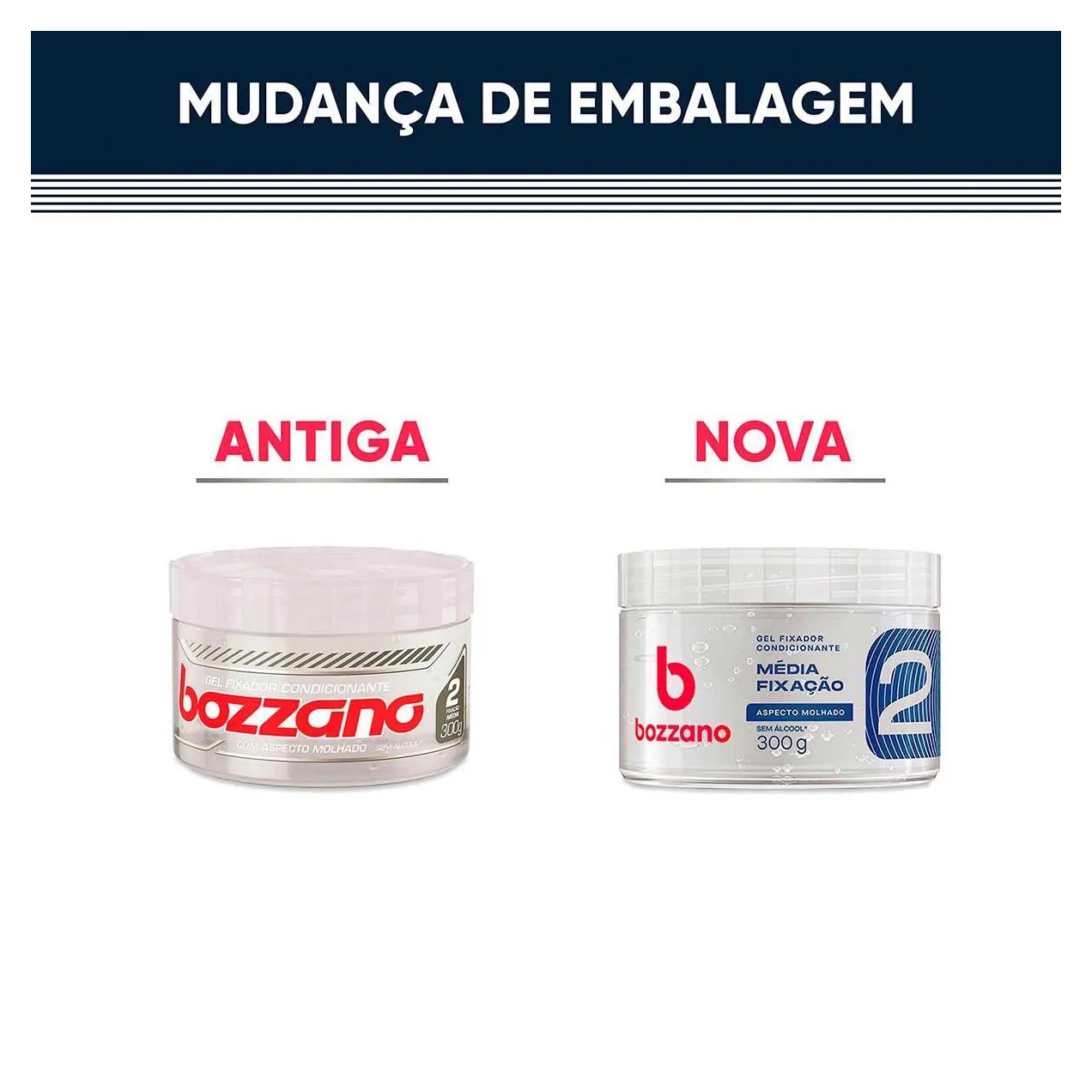 Gel Fixador Condicionante Bozzano Aspecto Molhado 300g