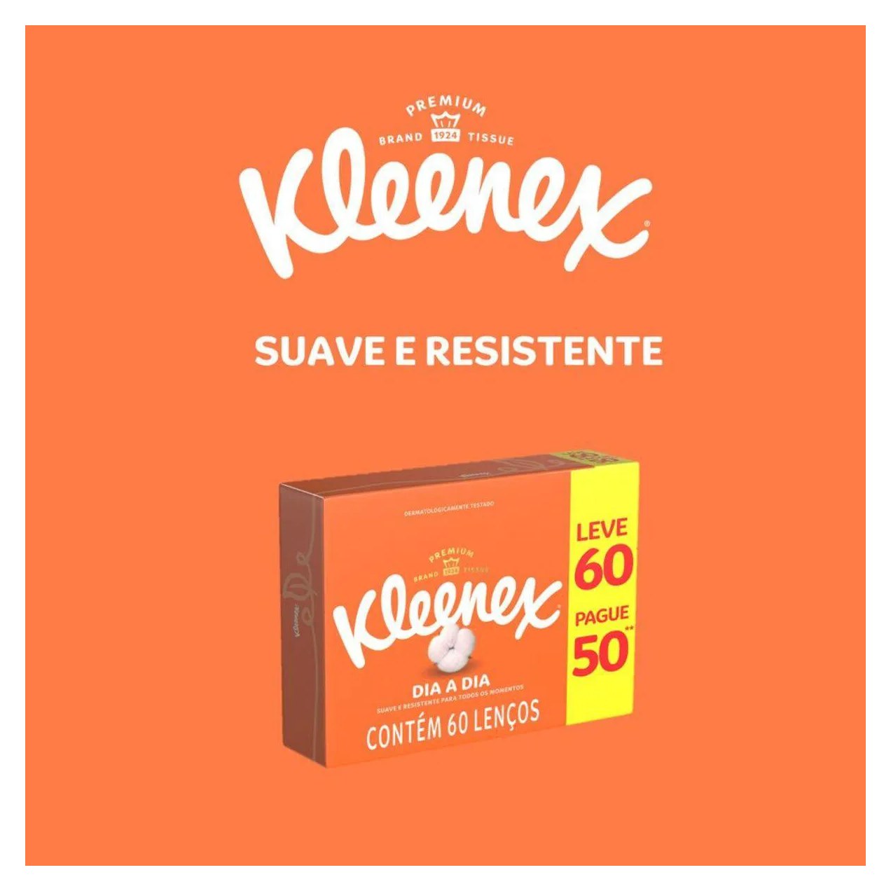 Lenço de Papel Kleenex Dia a Dia 60 unidades