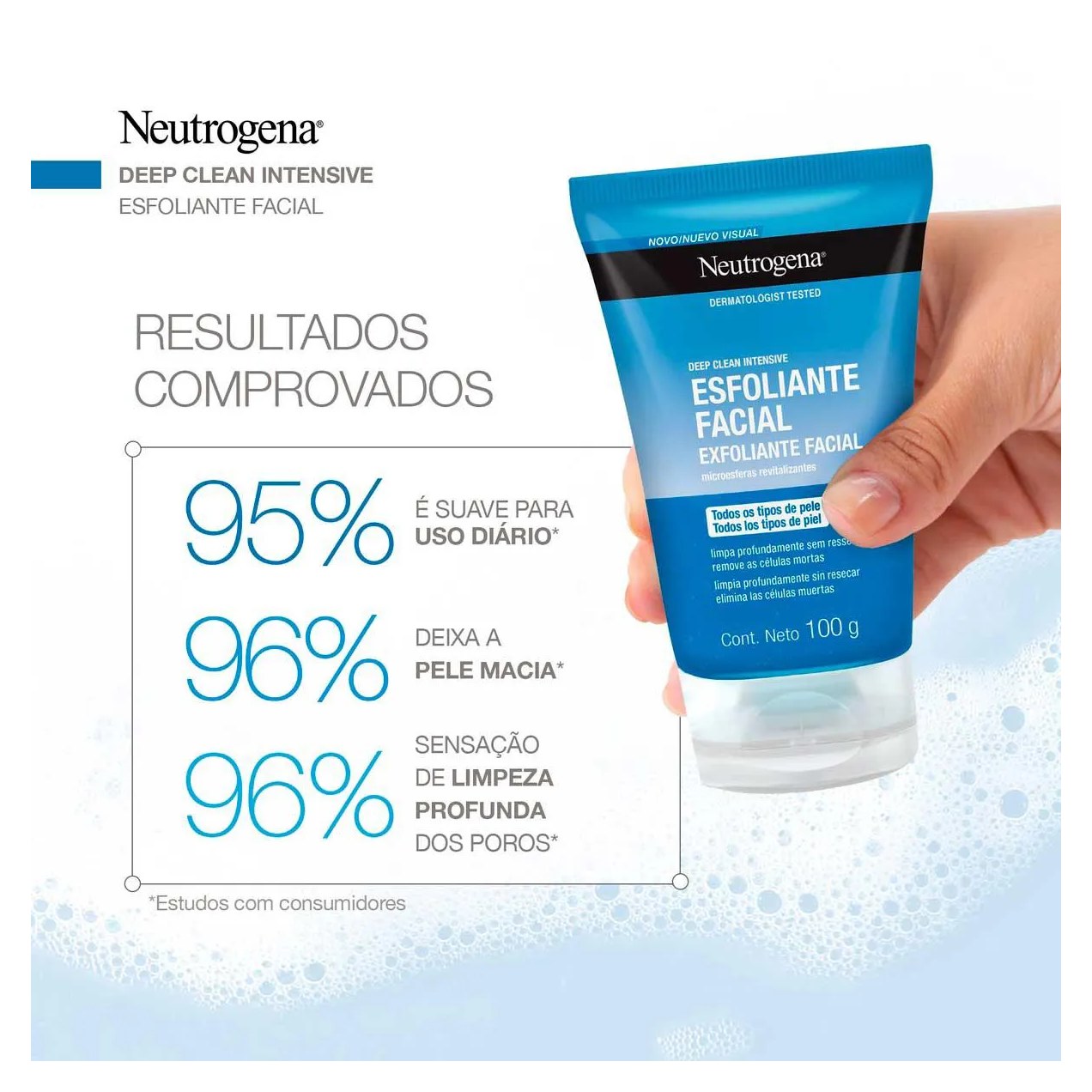 Esfoliante Facial Neutrogena Deep Clean Energizing em Gel com 100g