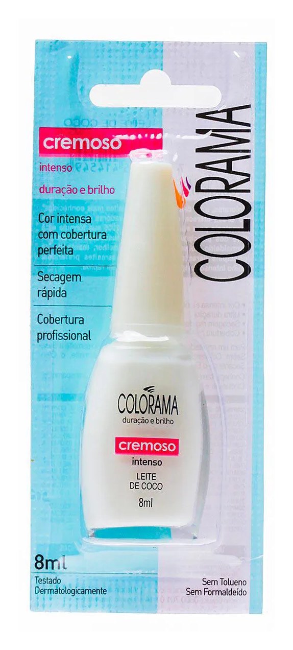 Esmalte Cremoso Colorama Intenso 8ml – Leite de Coco