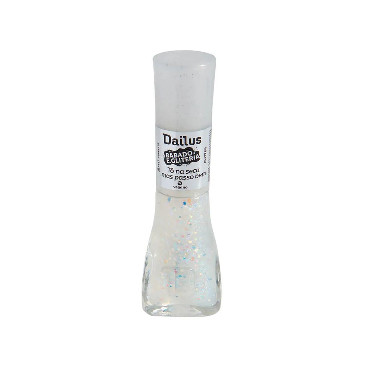 Esmalte Dailus Babado e Gliteria 8ml - Tô Na Seca Mas Passo Bem
