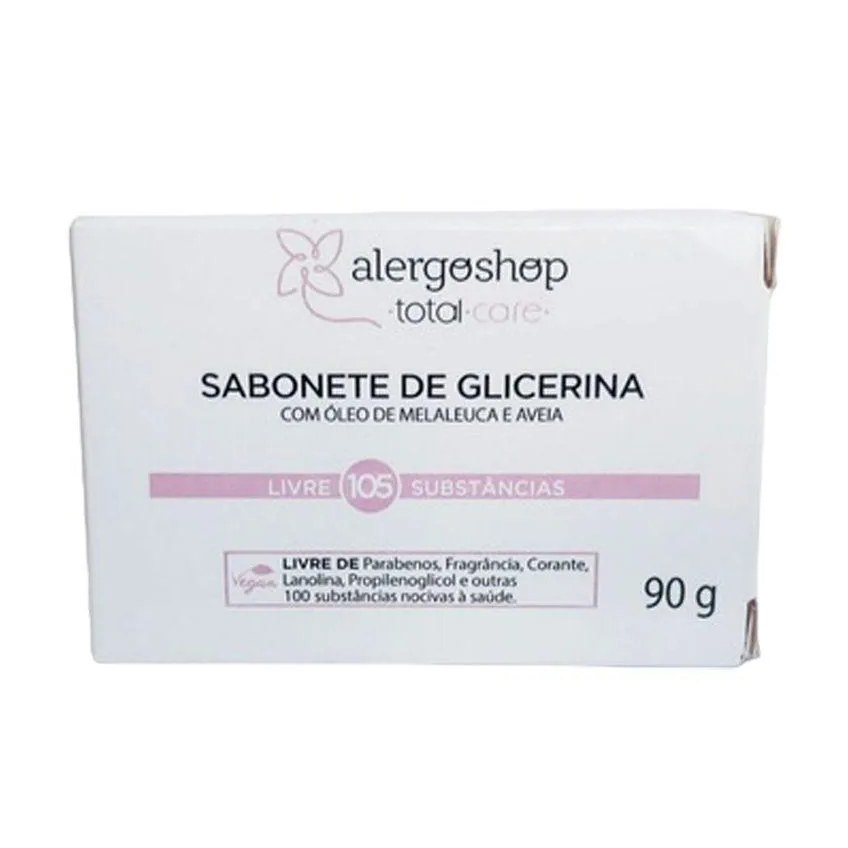 Sabonete em barra glicerina alergoshop 90g