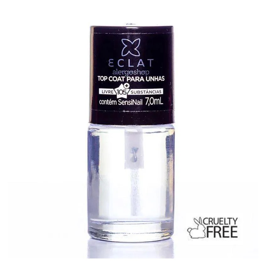 Esmalte Top Coat para Unhas Hipoalergênico Alergoshop 7ml