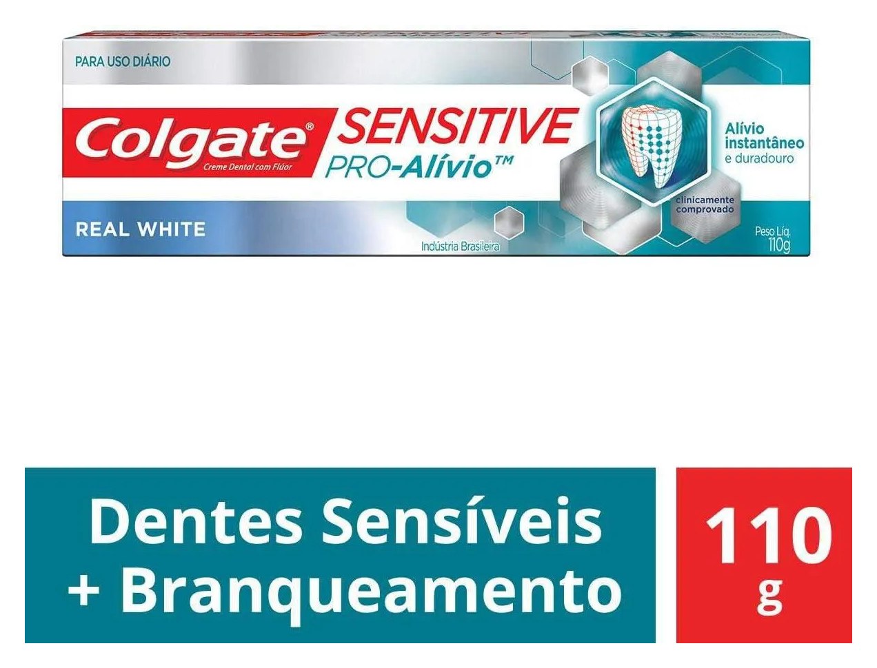 Creme Dental Colgate Sensitive Pro Alívio Real White 110g