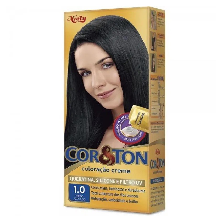 Tint Cor E Ton 1.0 Preto Azulado