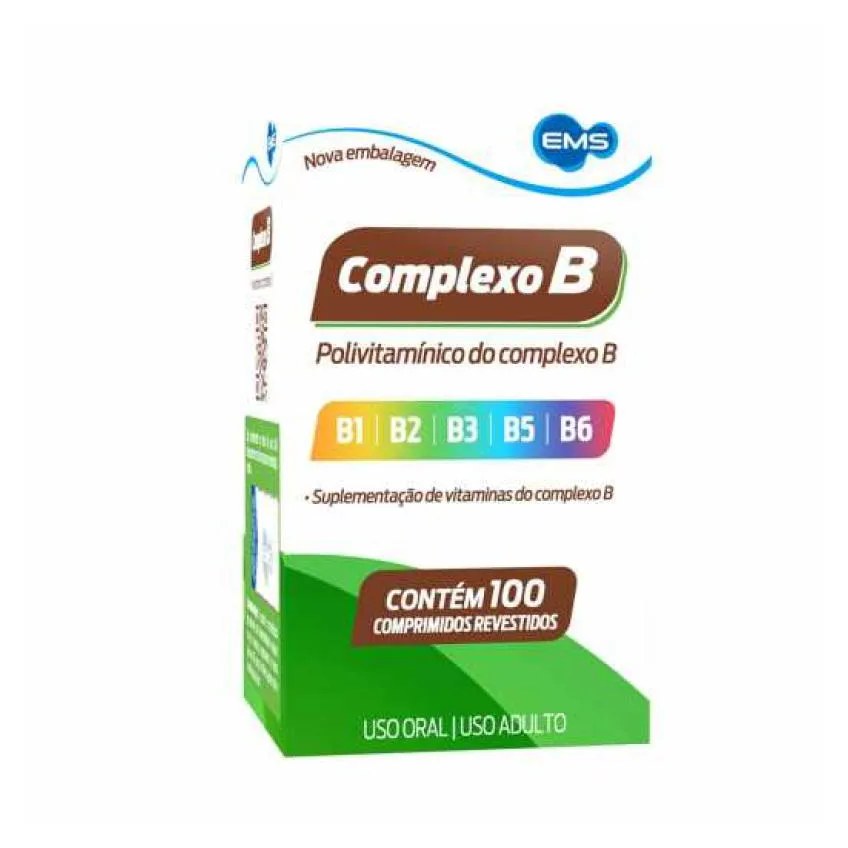Vitamina Complexo B Ems - 100 comprimidos