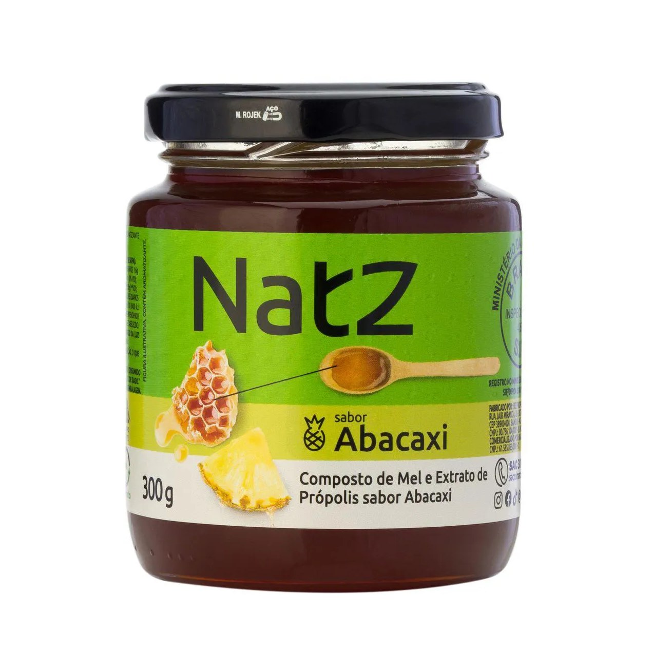 Composto de Mel e Própolis Natz Abacaxi 300g