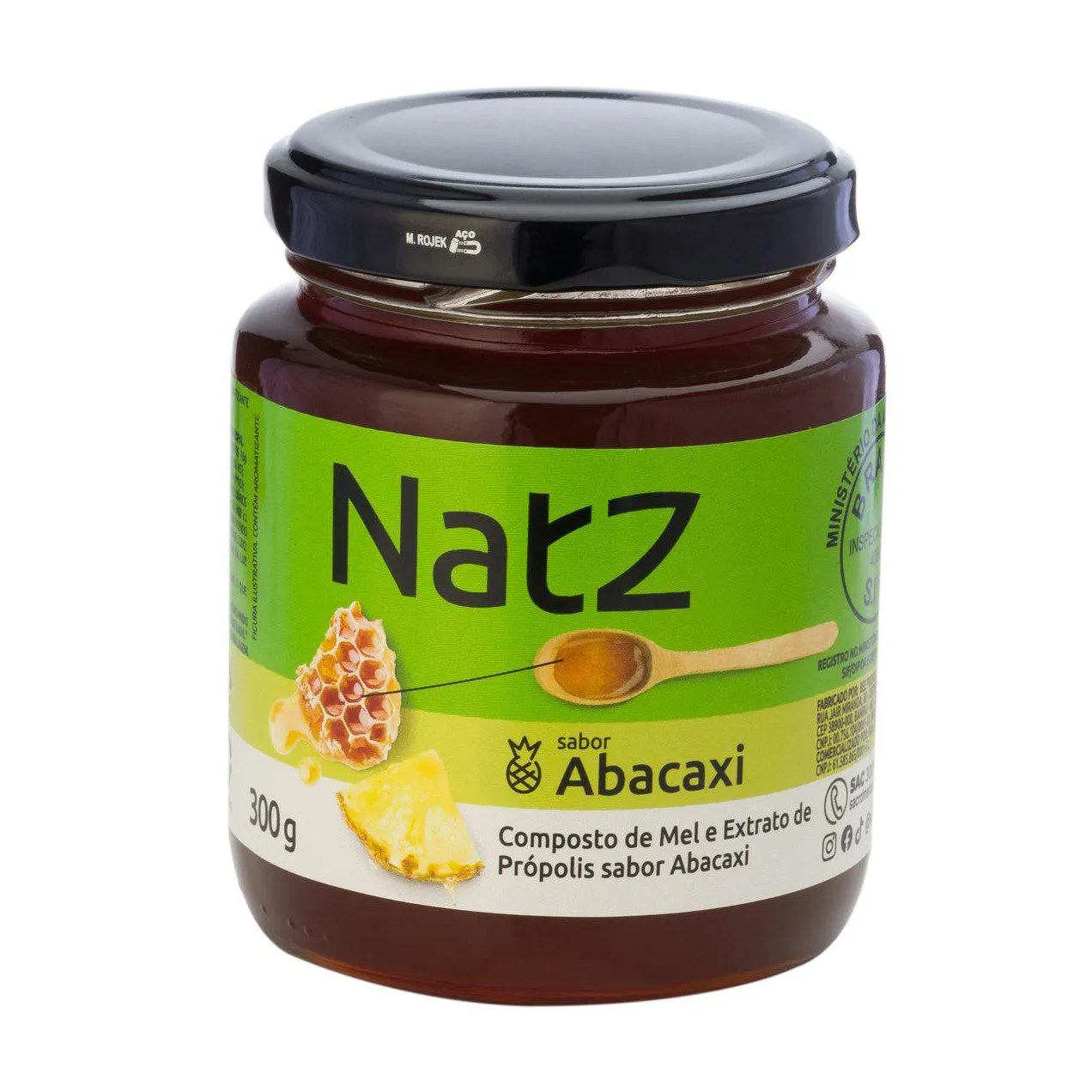 Composto de Mel e Própolis Natz Abacaxi 300g