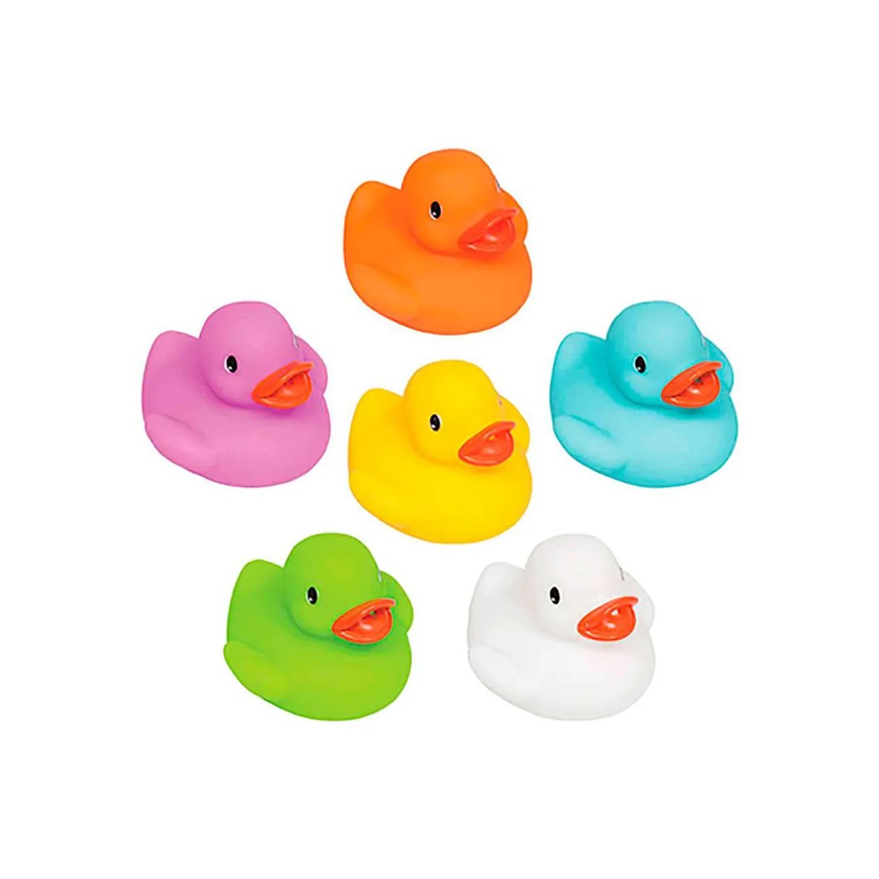 Patinhos de Banho Buba Baby Colors com 6 unidades