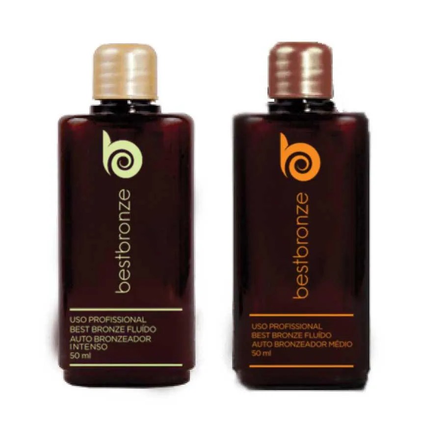 Kit 2 unidades - Refil Bronzeamento Intenso e Médio 50ml - Uso Máquina Profissional