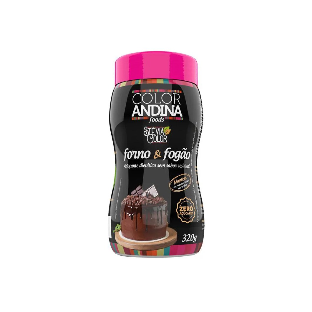 ADOçANTE CULINáRIO STEVIA COLOR FORNO E FOGãO 320G