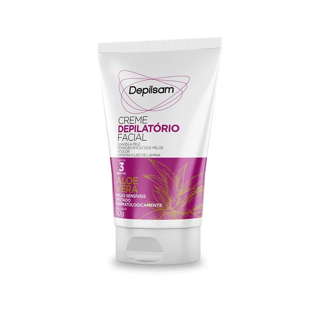 Creme Depilatório Facial Depilsam Aloe Vera 50g