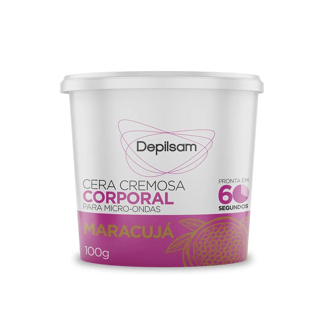 Cera Cremosa Depilsam de Micro-ondas Maracujá 100g