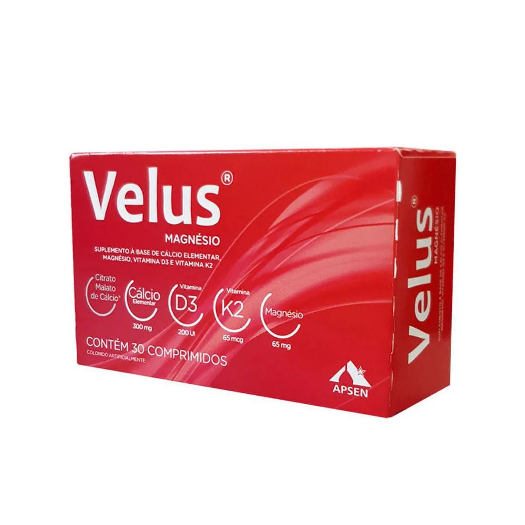 Velus Magnésio 30 Comp. - Apsen