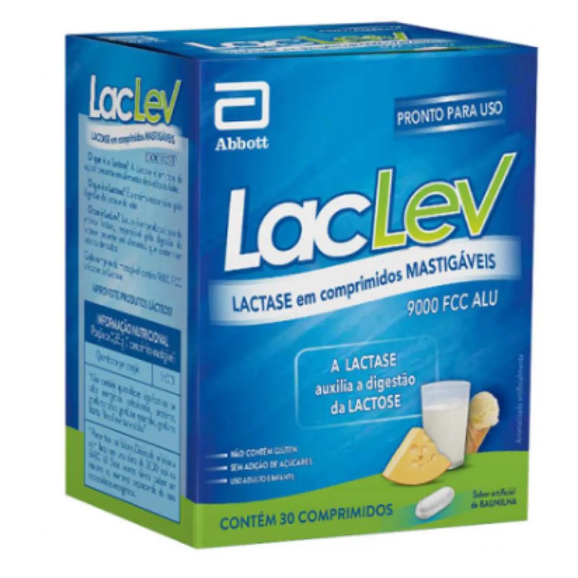 Laclev Lactase com 30comp - Abbott