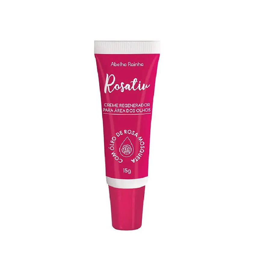 Creme para área dos olhos com óleo de rosa mosqueta rosativ abelha rainha 15g