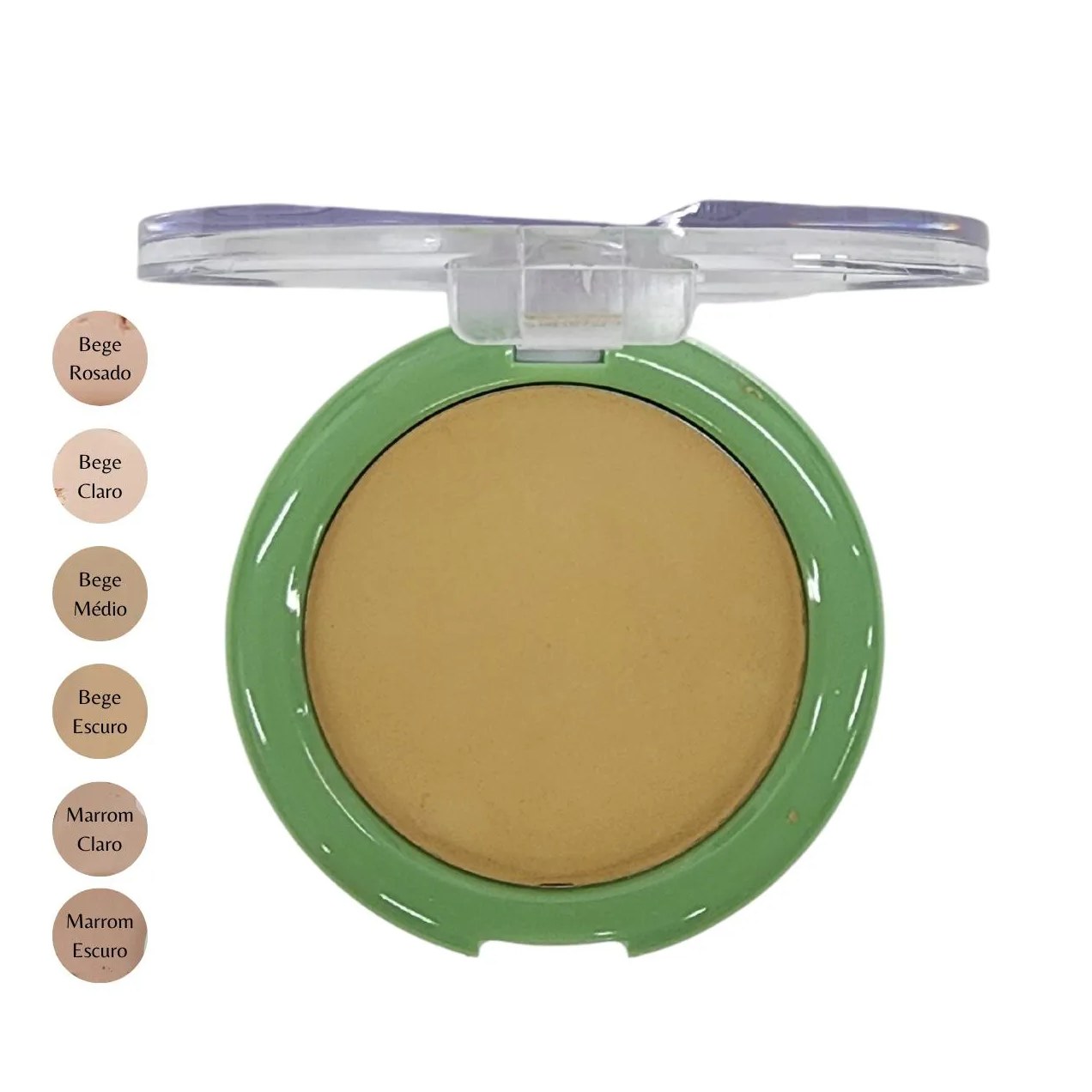 Pó Compacto Bege Escuro com Fps 15 Shine Colors Abelha Rainha 10g