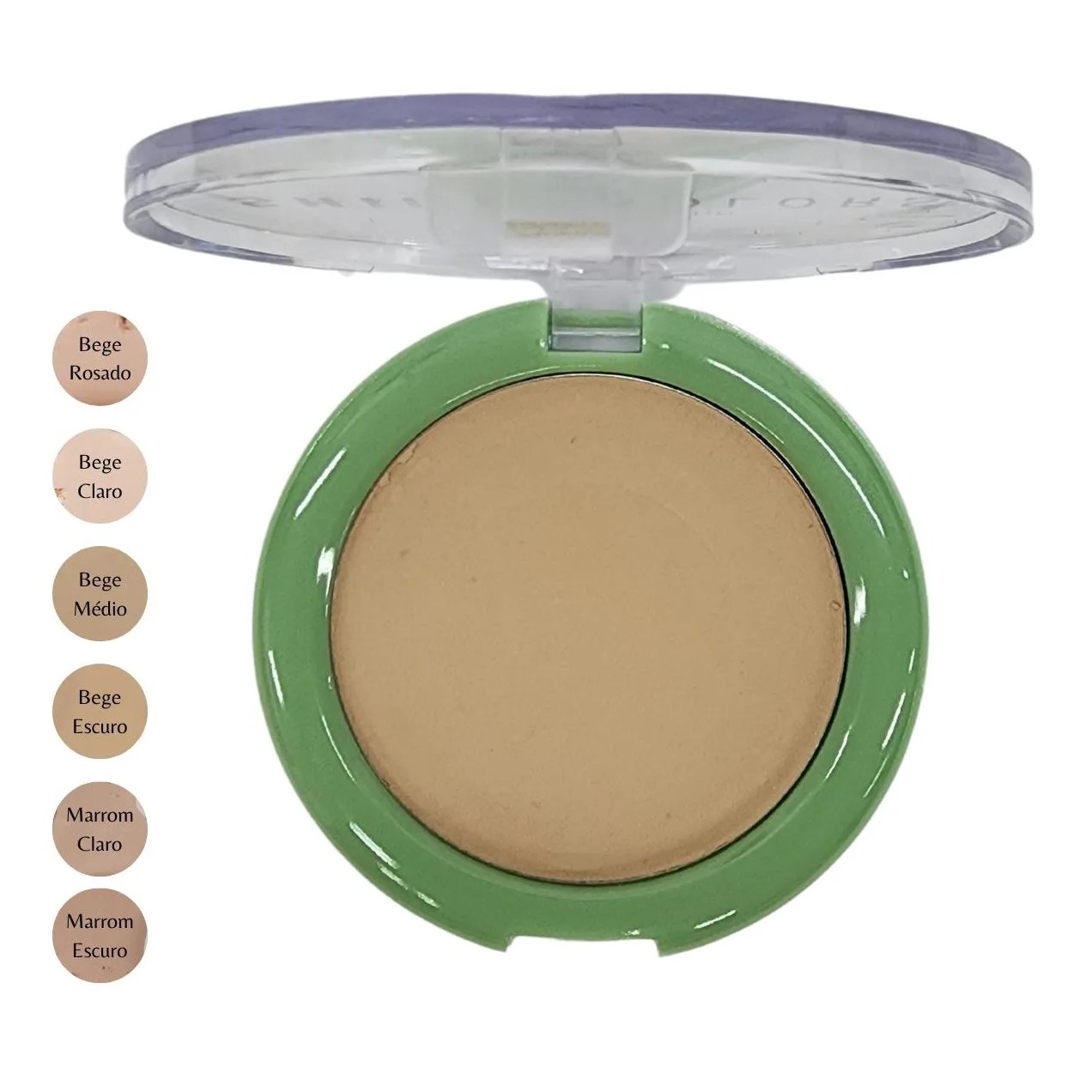 Pó Compacto Bege Médio com Fps 15 Shine Colors Abelha Rainha 10g