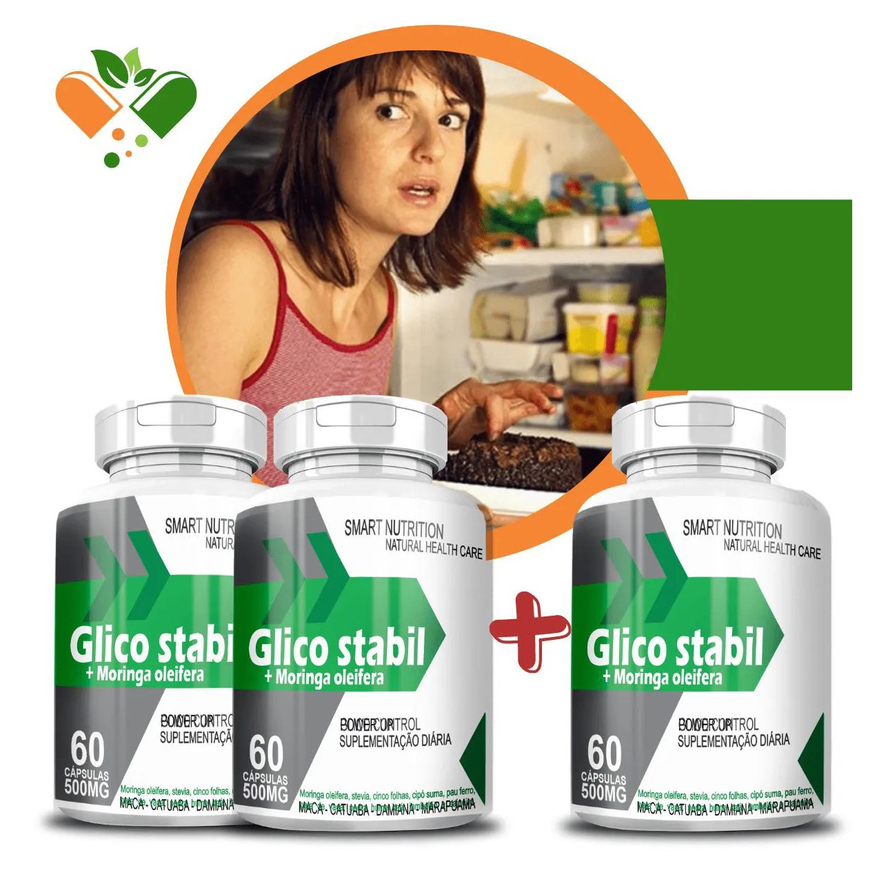 Compre 2 Leve 3 Glico 500mg 60 cápsulas