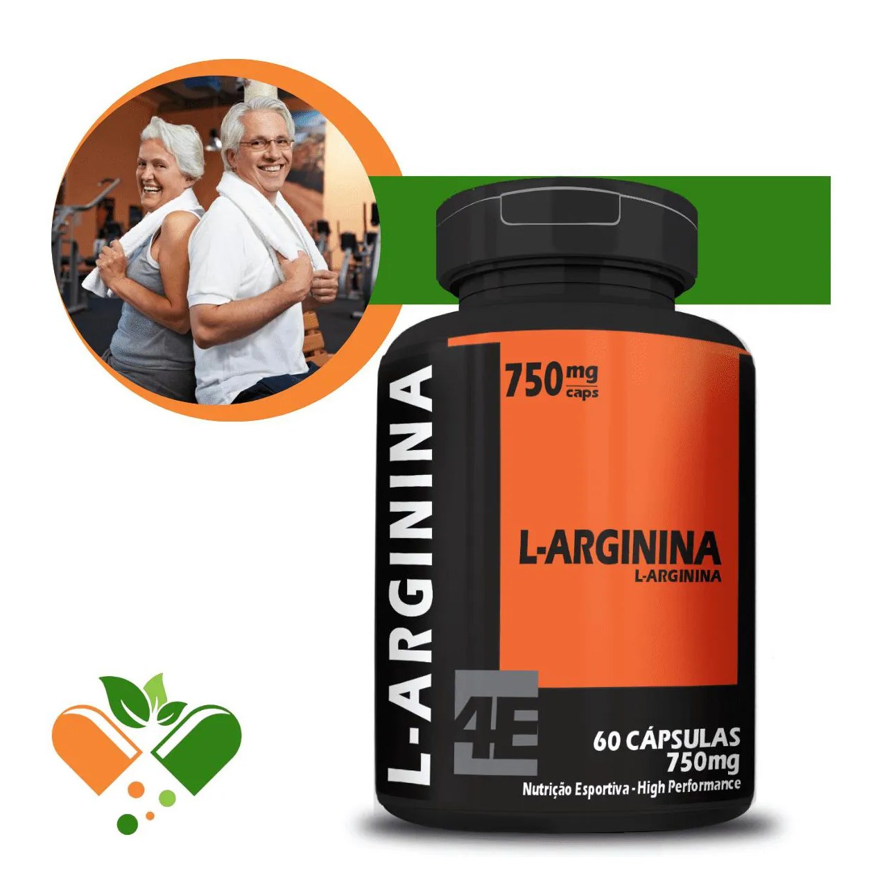 L - Arginina 750mg 60 cápsulas