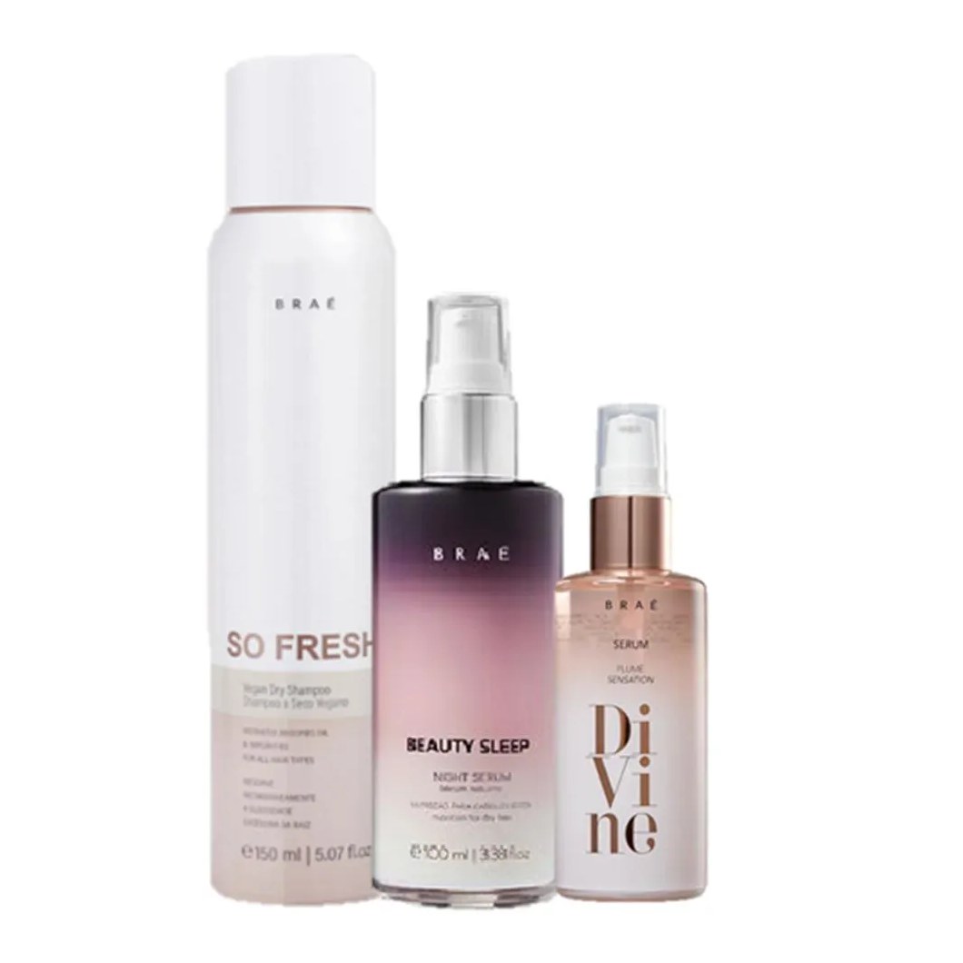 Braé Divine Plume 60ml Beauty Sleep 100ml e So Fresh 150ml