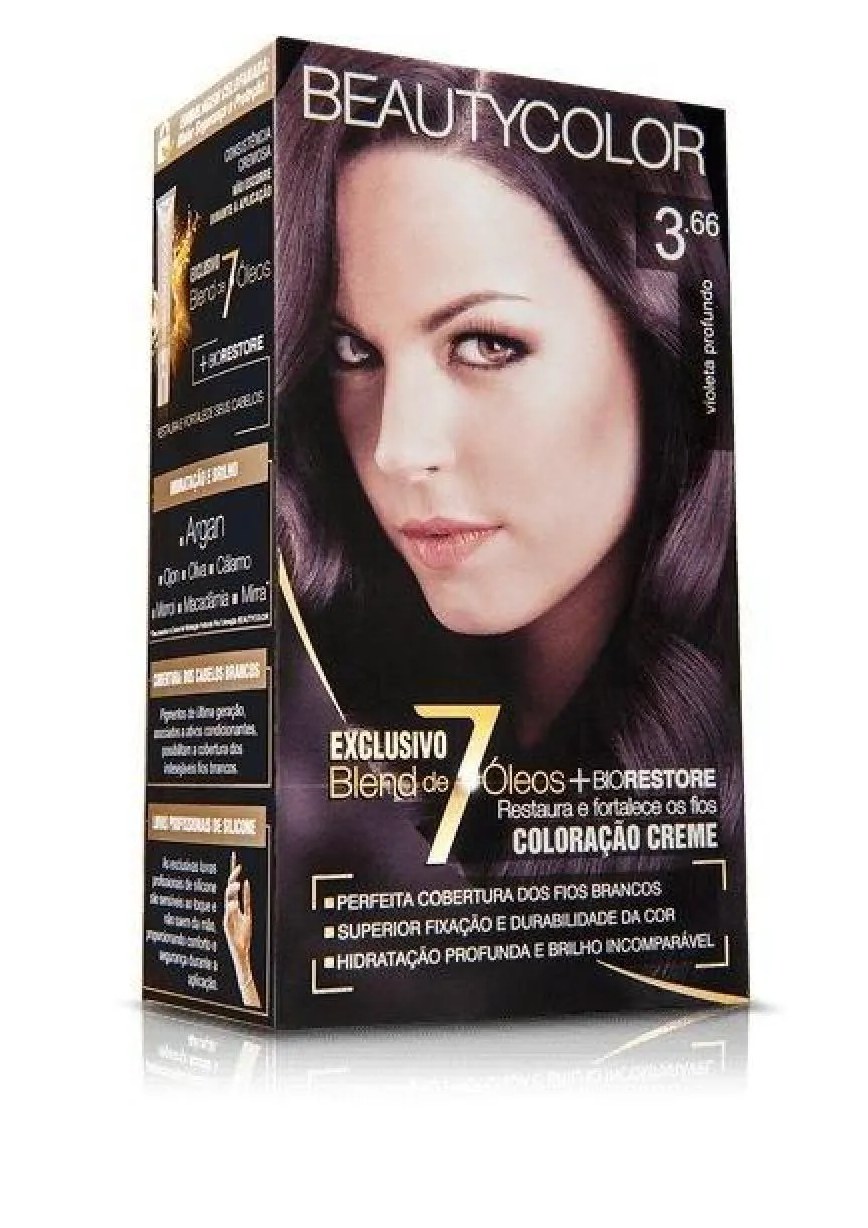 Tintura Beauty Color 3.66 Castanho Purpura