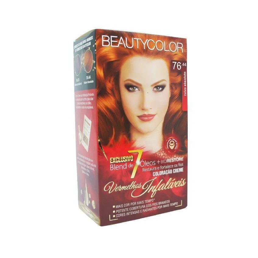 Tintura Beauty Color 76.44 Ruivo Absoluto (especial)