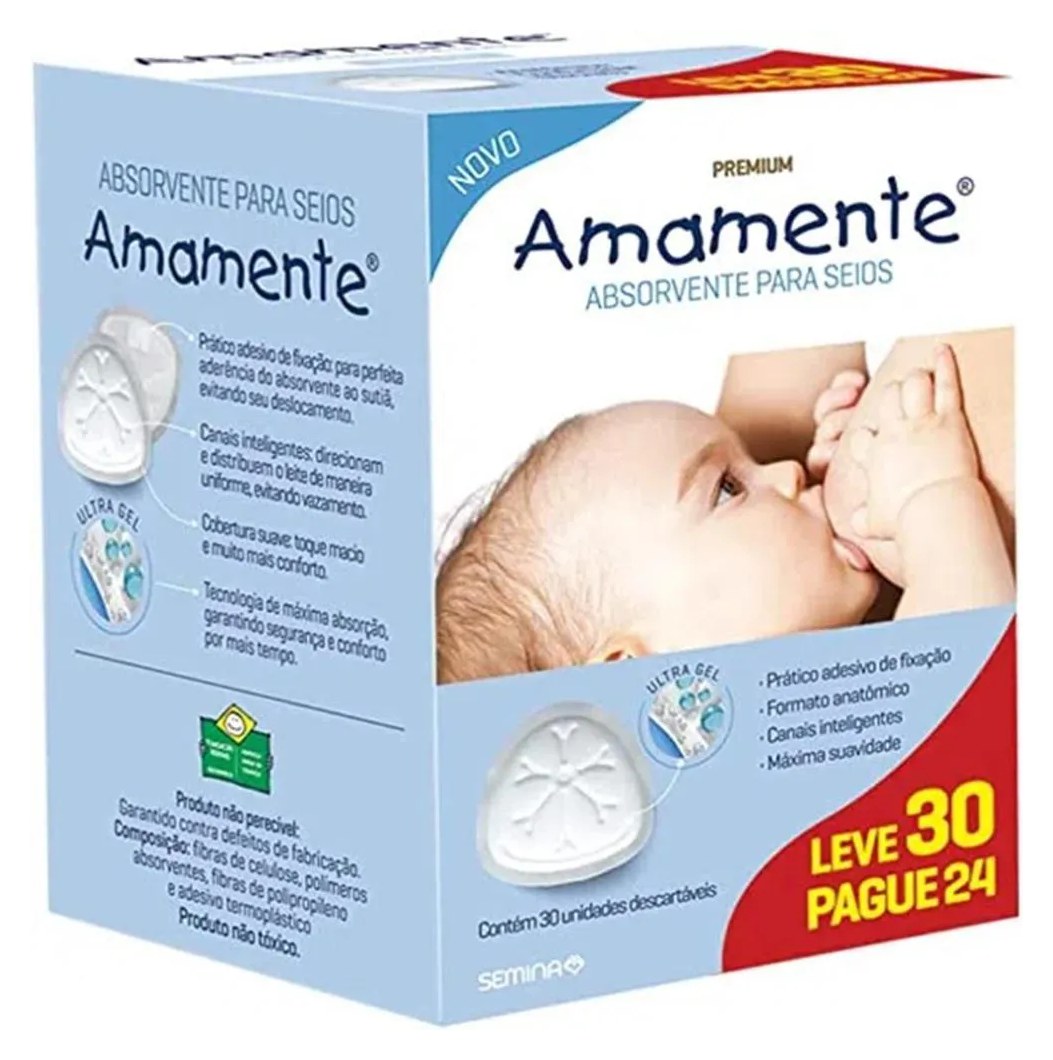Amamente Absorvente para Seios Pg24 Lv30