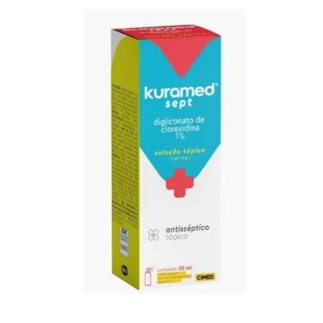 Clorexidina 50ml Spray sem Anestesico - Kuramed Sept - Cimed