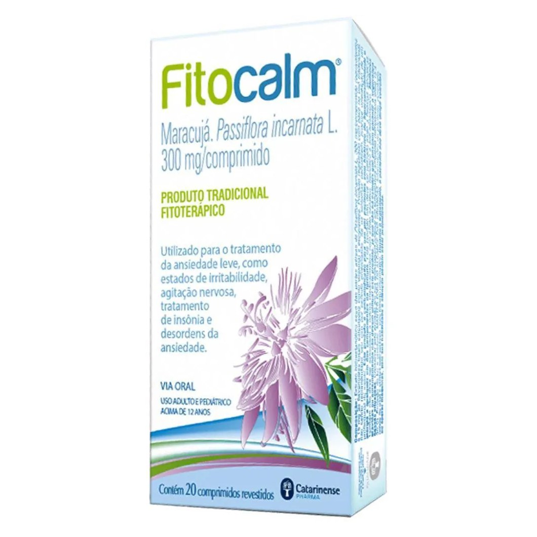 Fitocalm 300mg 20cpr Rev Catarinense Passiflora