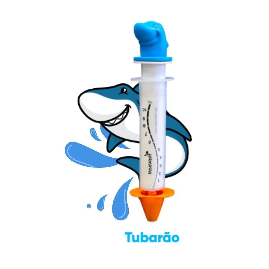 Seringa Nosewash para Lavagem Nasal 10ml Tubarao Agpmed