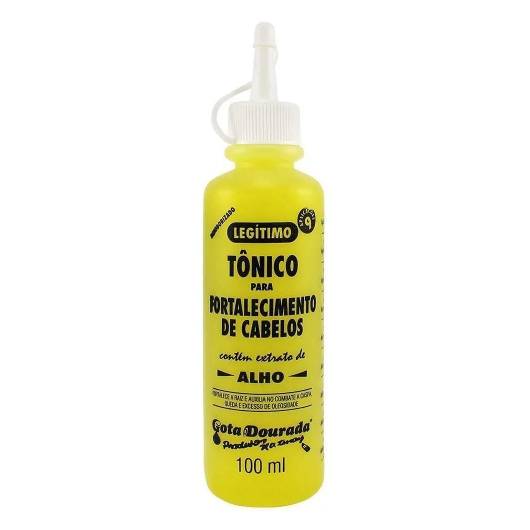 Tonico Capilar Gota Dourada Fortalecimento Alho 100ml