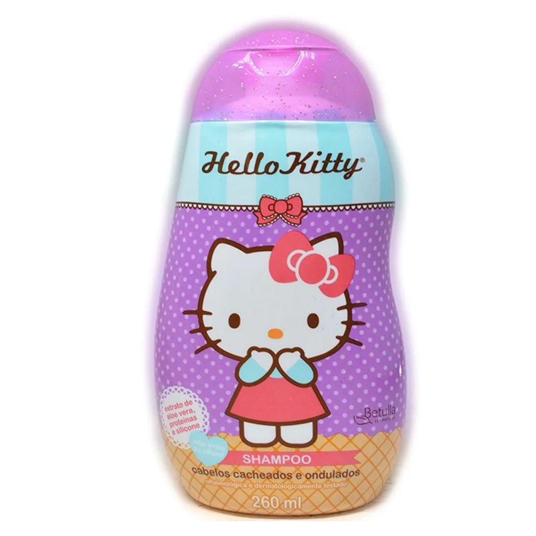 SHAMPOO HELLO KITTY CABELOS CACHEADOS E ONDULADOS 260ML