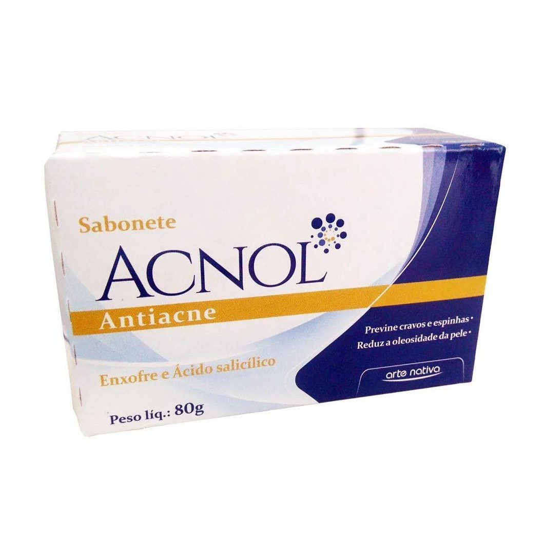 Acnol Sabonete Enxofre e Acido Salicilico 80g - Arte Nativa