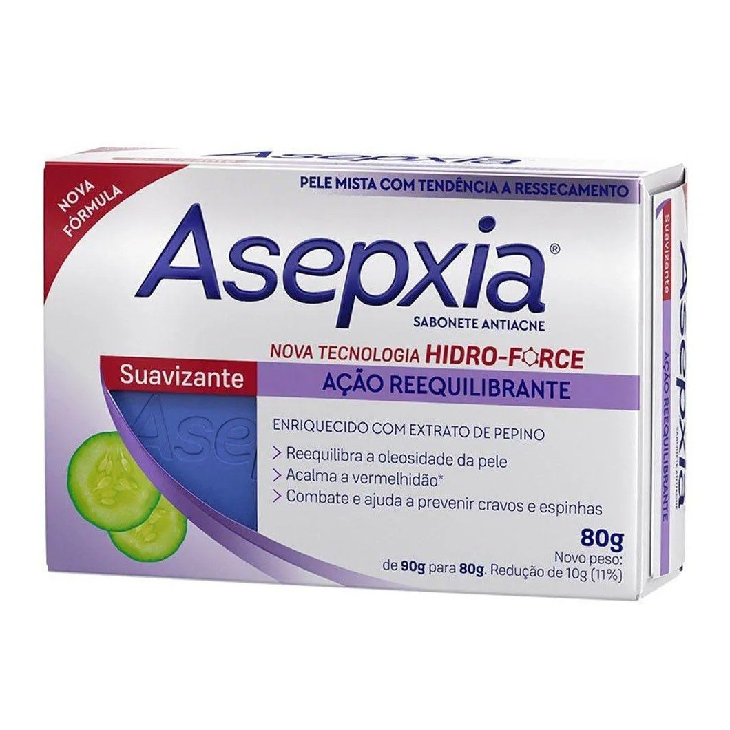 Asepxia Sabonete Suavizante 80g