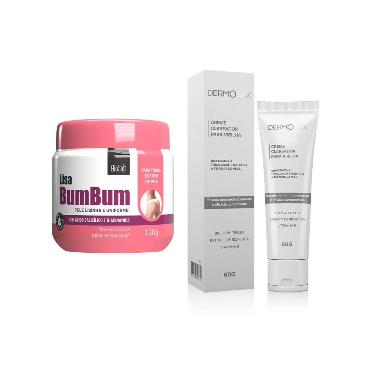 Creme para Clarear o Bumbum Nádegas Tirar Manchas e Espinhas