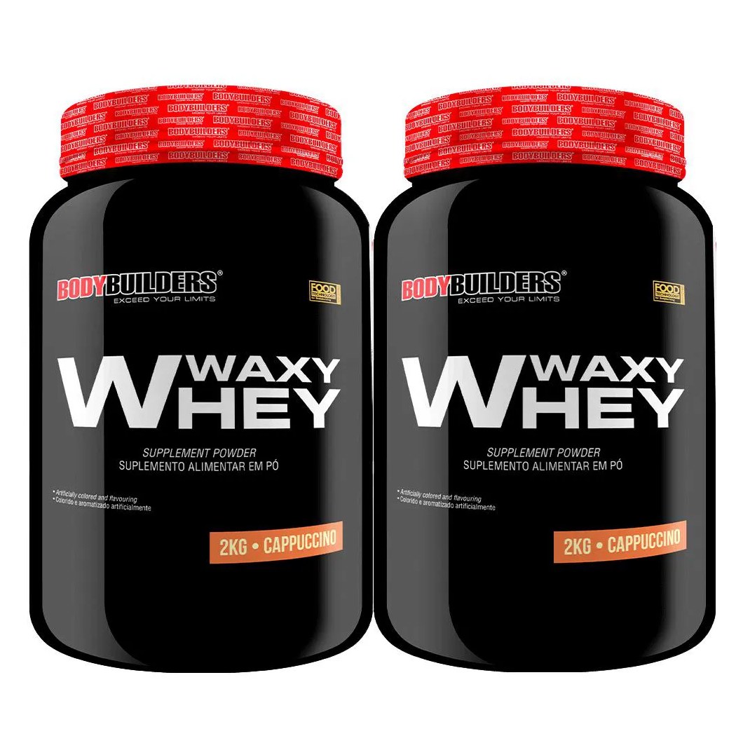 2x Whey Protein Waxy Whey (35%) - 2kg - Bodybuilders Cappuccino