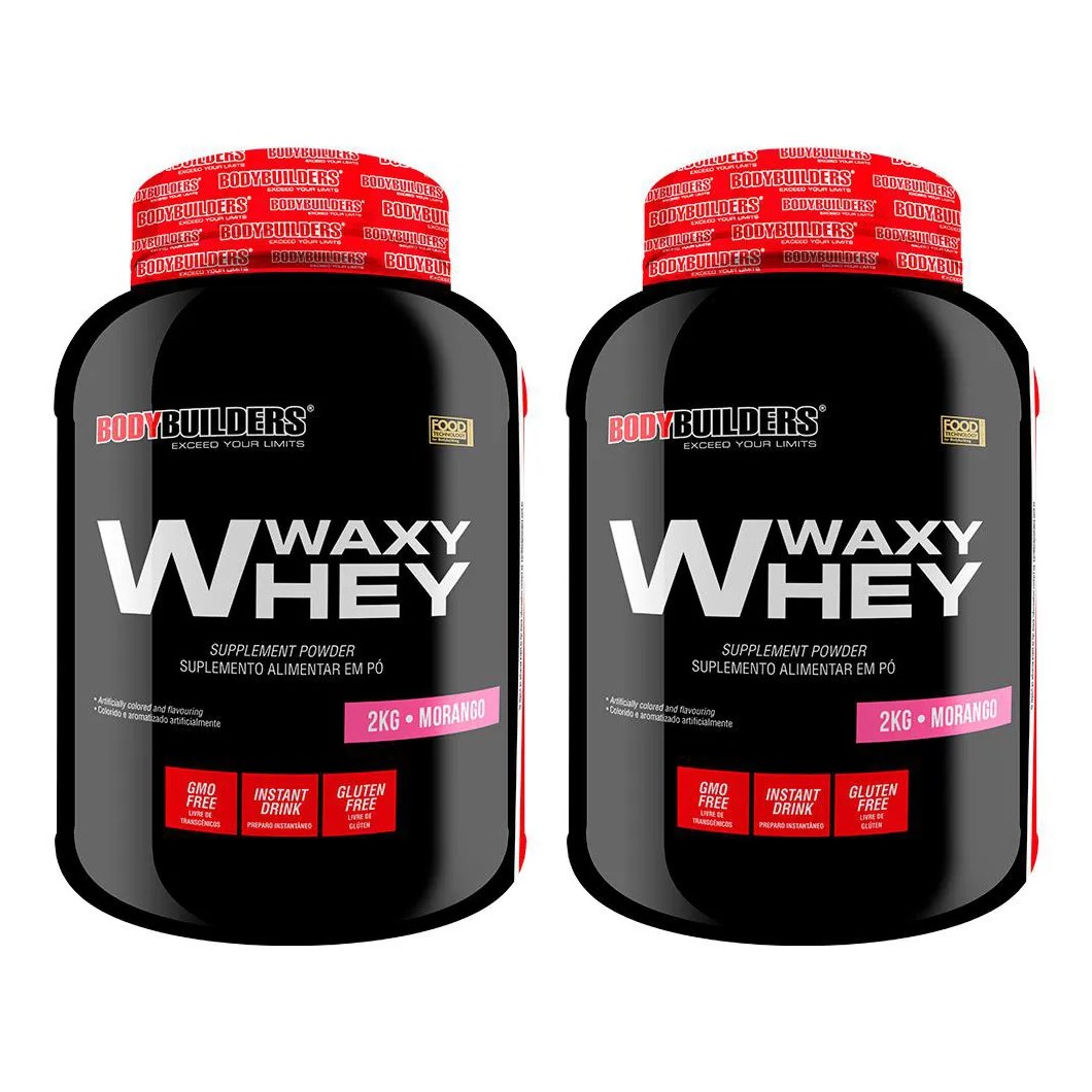 Kit Whey Protein BodyBuilders Waxy Whey Baunilha 2kg 2 unidades