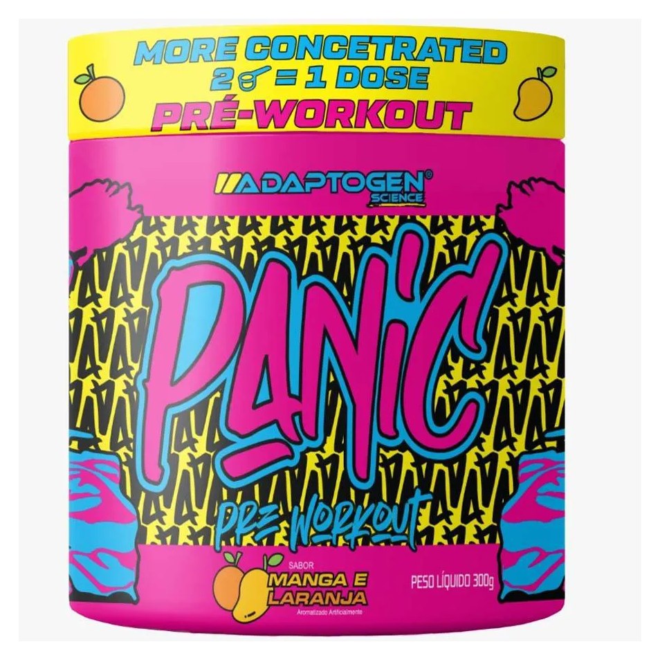 Pré-treino Adaptogen Science Panic Manga e Laranja 300g