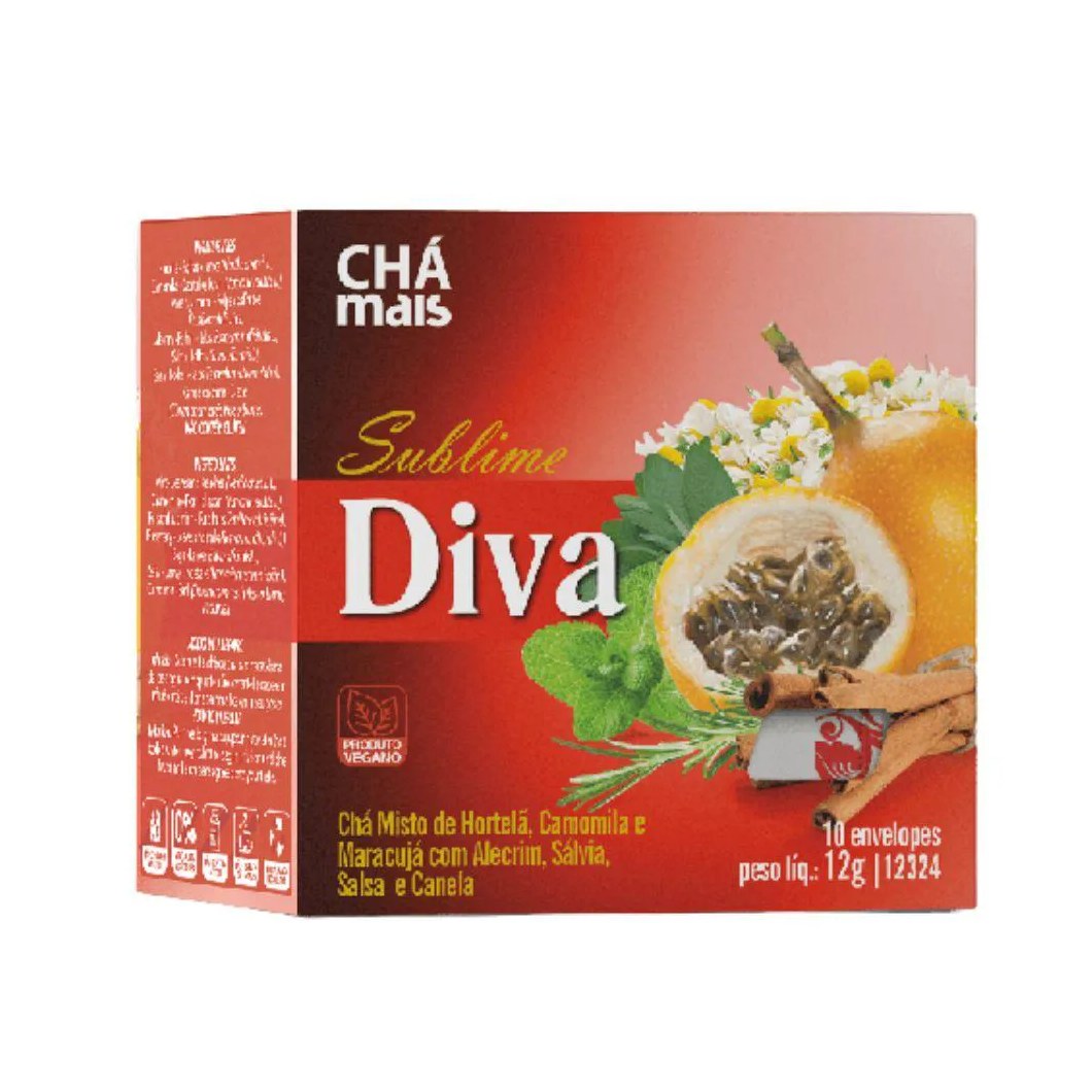 Chá Misto Sublime Diva 10 Sachês - Chá Mais