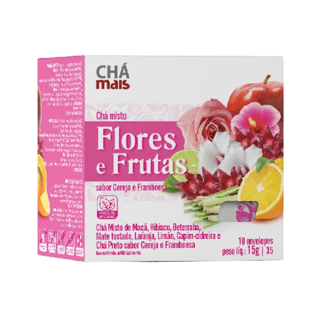 Chá Misto de Flores e Frutas 10 Sachês - Chá Mais