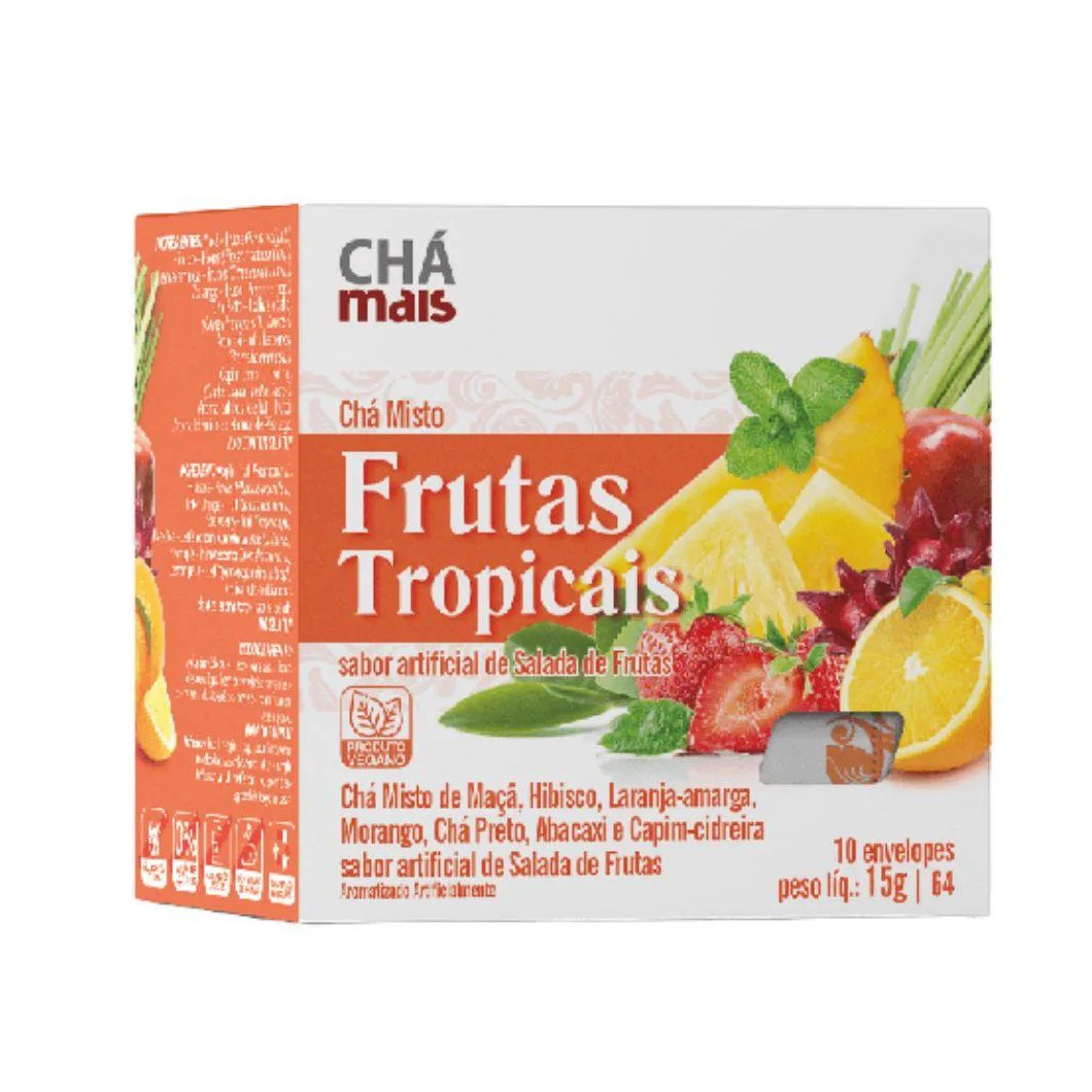 Chá Misto de Frutas Tropicais 10 Sachês - Chá Mais