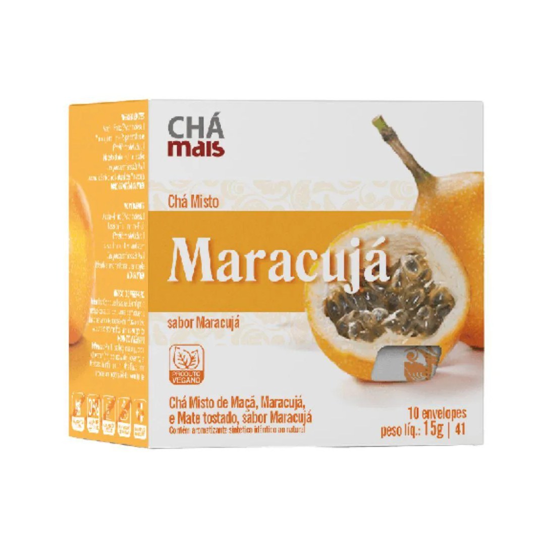 Chá Misto de Maracujá 10 Sachês - Chá Mais