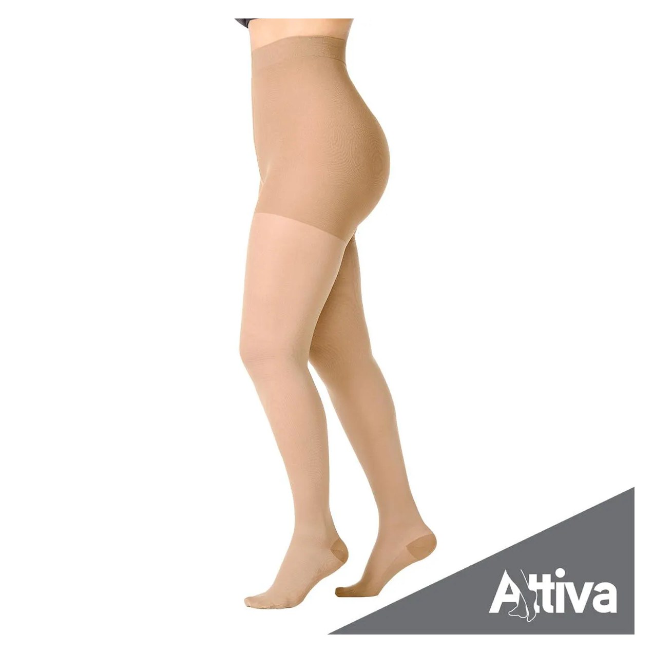 Meia Calca Attiva Media Compressao 18-21 Fem Fechada Natural P