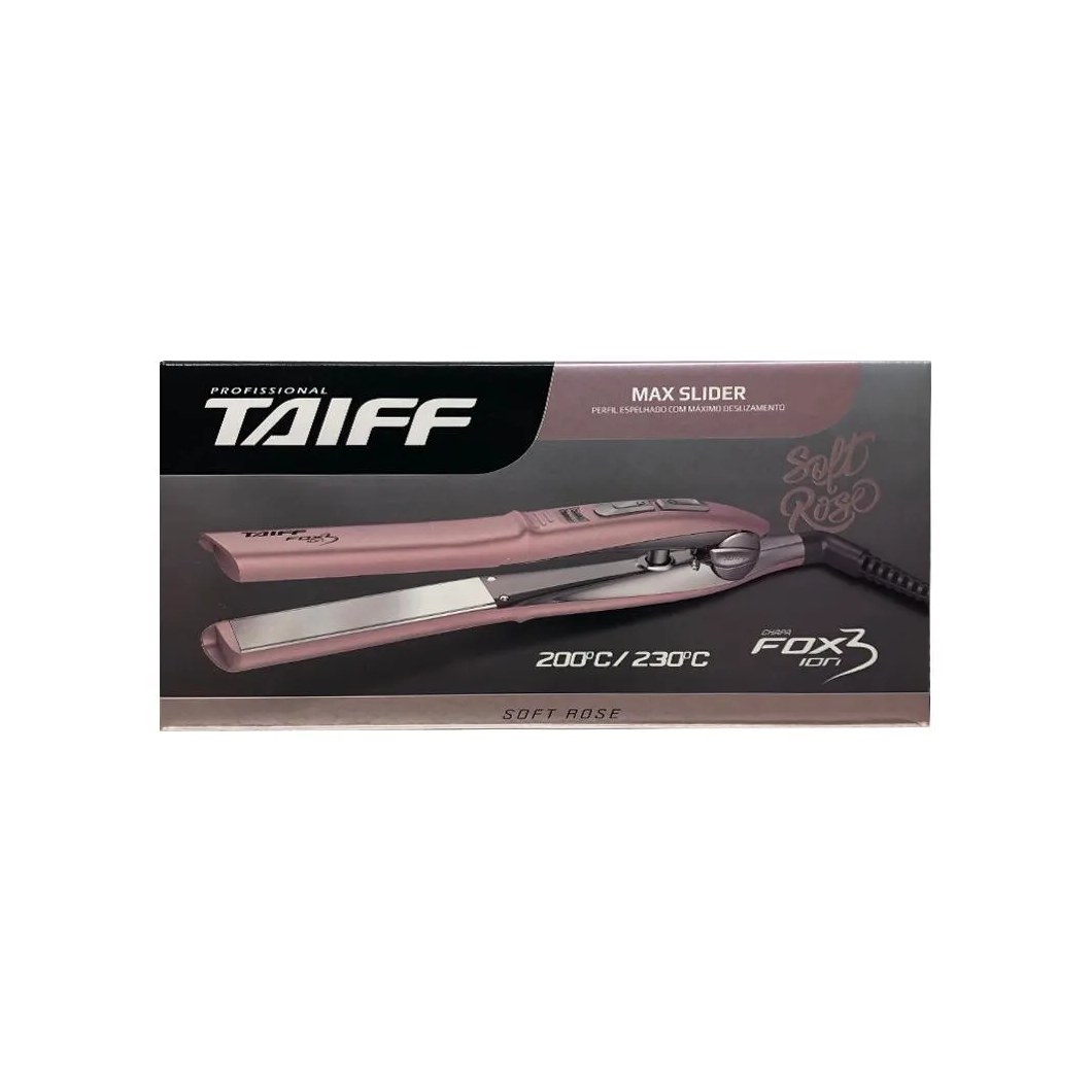 PRANCHA ALISADORA TAIFF FOX ÍON 3 ROSE 230C° BIVOLT