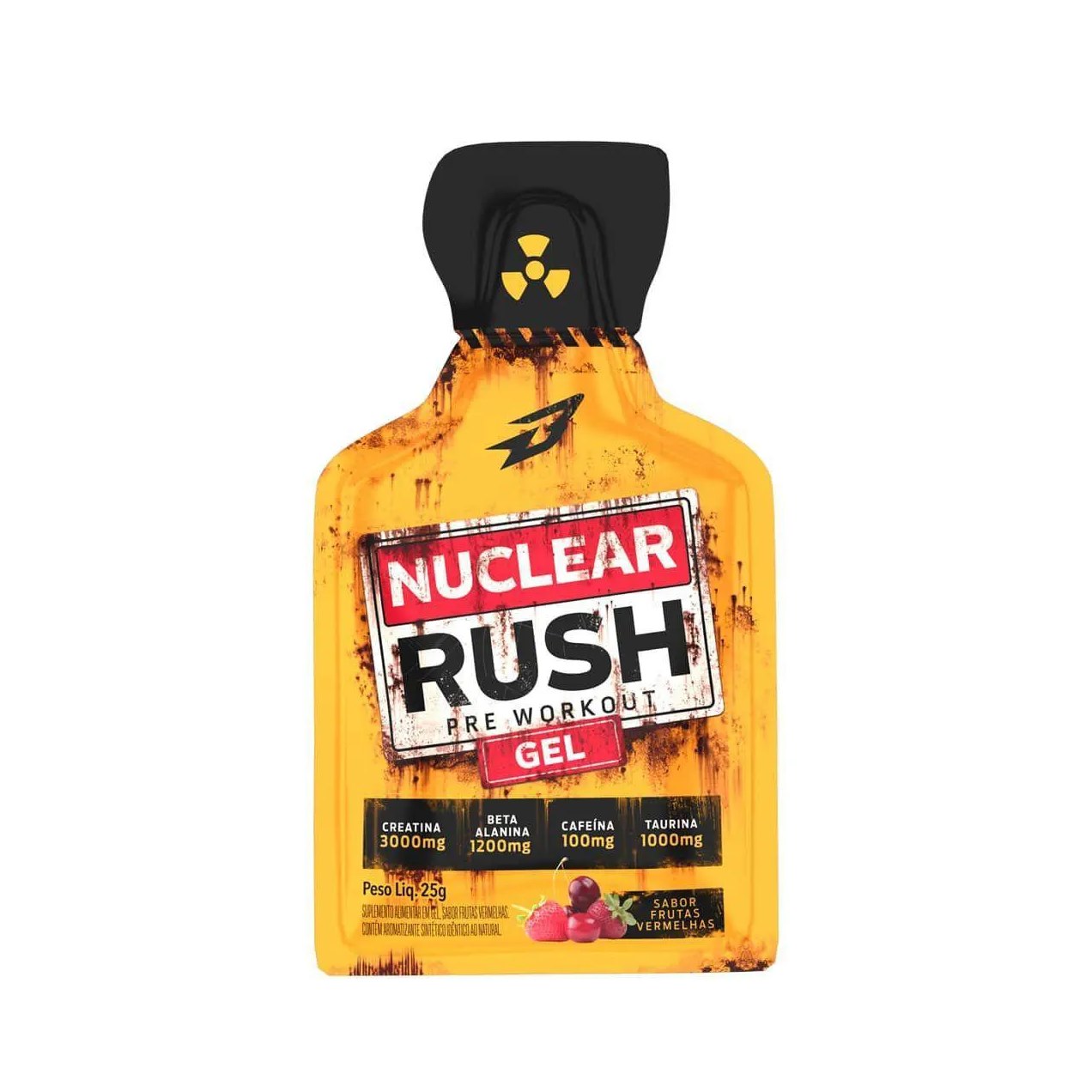Pré-Treino em Gel Body Action Nuclear Rush Frutas Vermelhas Sachê 25g